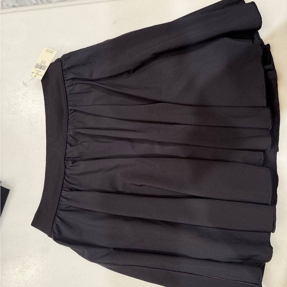 Aerie Black Pleated Mini Skirt